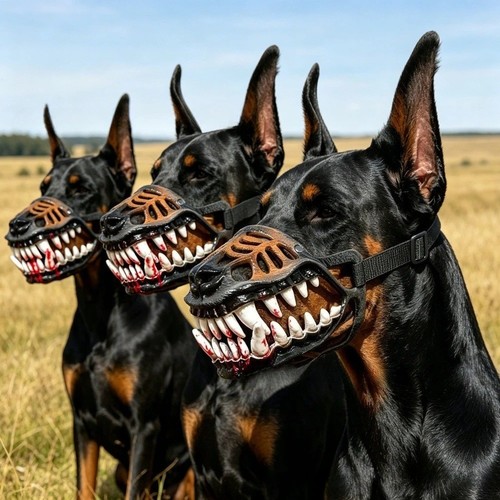Scary dog muzzle - scary,