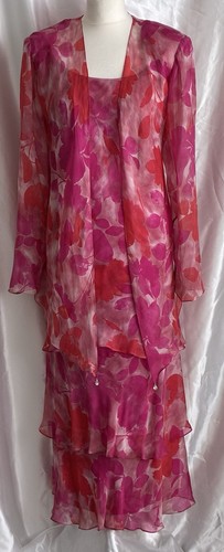 Silk dress and jacket - and, mother