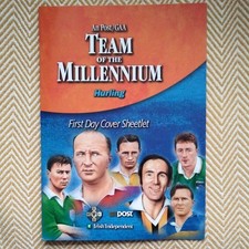 IRELAND EIRE 2000 TEAM OF MILLENNIUM HURLING STAMP SHEET FOLDER SG 1329 1343