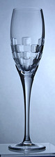 EDINBURGH CRYSTAL - SKIBO DESIGN - FLUTE CHAMPAGNE GLASS  21.8cm /  8 1/2"