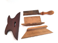Vintage Picture framing Tools Set of 4 Vintage Wooden Carpentry  J C COOKE
