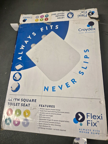 Croydex square toilet - toilet, seat