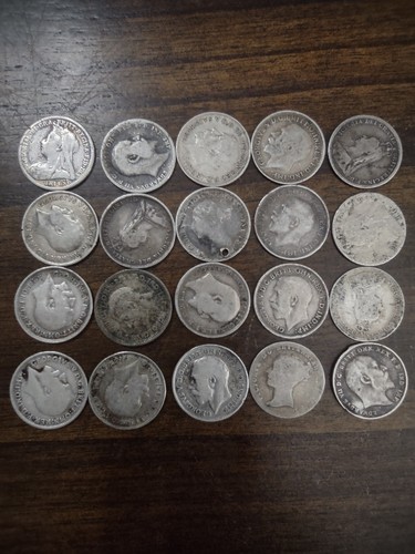 Lot british silver 3 - lot, of