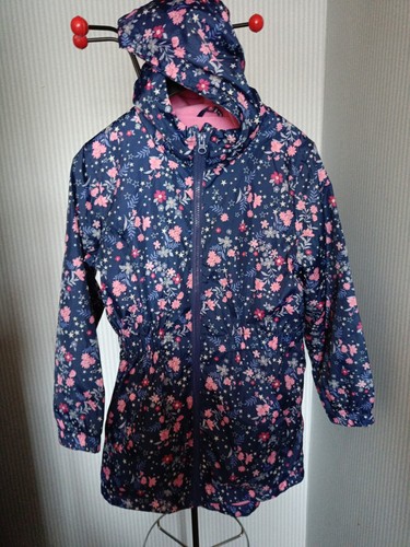 Girls navy rain coat 11 - girls,