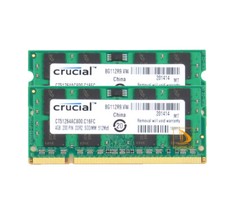 8GB Crucial 2X 4GB 2RX8 PC2-6400 DDR2-800MHz DDR2 200pin SODIMM Laptop Memory .-