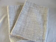 SUPERB QUALITY CUSHION COVERS  2 BOLSTER 23X16 INCHES CHUNKY TEXTURED GREY WEAVE