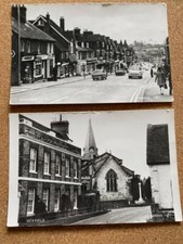 2 REAL PHOTOGRAPH POSTCARD UCKFIELD c1970s HIGH STREET & CHURCH