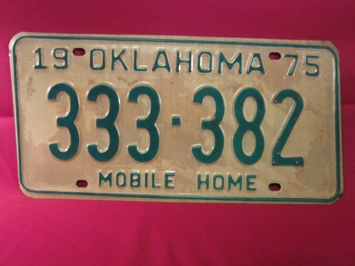 License plate mobile home - license, tag