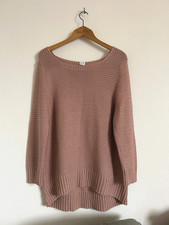 Poetry Jumper Size 18 Pale Pink 100% Cotton Knit Soft Boat Neck VGC Long Sleeve