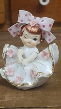 RARE Vtg 50s Lefton Girl Big