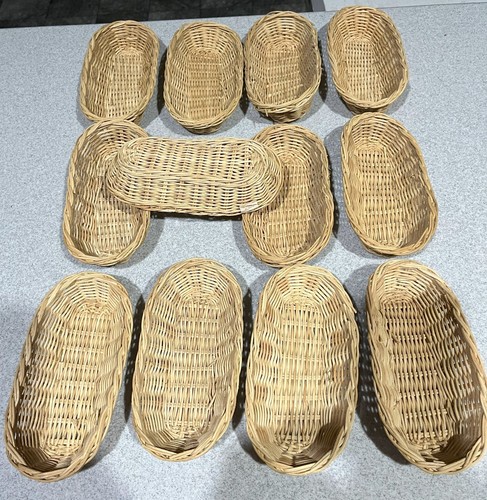 Wicker hot dog serving baskets - dog,