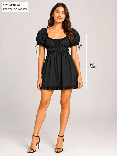 Forever women black puff - 21,