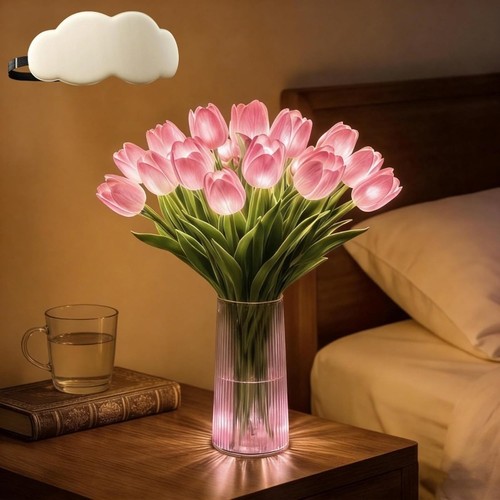 15x led tulip flower lamp - 15x,