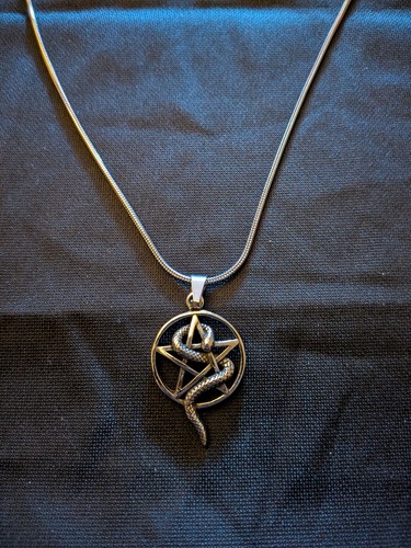 Pentagram serpent stainless - serpent,,