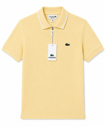Lacoste yellow polo shirt - shirt, mens
