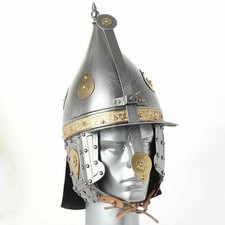 pot 2nd half of 16th Cent Helmet Costume Gift Steel 16GA Medieval Lobster-tailed