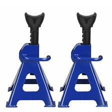 2Pcs Axle Stands Floor Jack Heavy Duty Lifting 3 Ton Capacity Stand Car Caravan