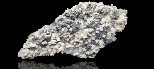 Galena and calcite quartz - galena, on