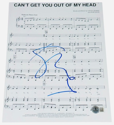Kylie minogue signed autograph - minogue,