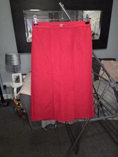 Ladies Long Red Skirt Size 14