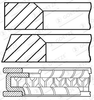 306800 goetze engine - 08-306800-00,