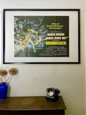 MOONRAKER Vintage JAMES BOND 1strelease Cinema Original 1979 Movie Poster UKQuad