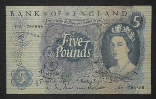 Vintage bank england five - vintage,