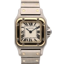 Cartier Santos Galbee W20012C4 Steel & Gold Ladies 24 mm Quartz Bracelet Watch