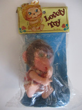 CUTE VINTAGE DOLL MONKEY FIGURE 1960s