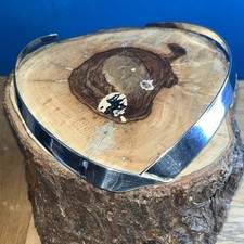 Sterling Silver Choker Necklace Stamped 925 - Great Solid Item Weighing 30.73g