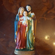 HOLY FAMILY 12in RESIN RENAISSANCE STATUE FIGURINE
