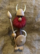 Vintage Wooden Wood Viking Mid