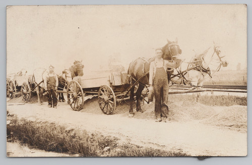 Rppc young men overalls - rppc,