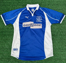 Everton FC 2000 2002 Home T-Shirt | Puma Kit Child Kid 9-10 Years Football Top
