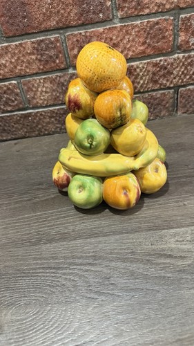 Vintage majolica fruit - majolica,