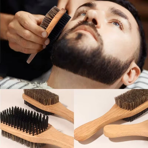 Men boar bristle hair brush - boar,