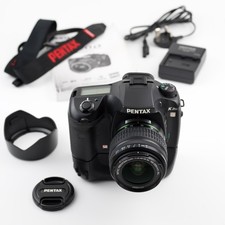 PENTAX K20D 14.6MP DIGITAL SLR CAMERA (only 8076 actuations) + DA18-55mm + D-BG2