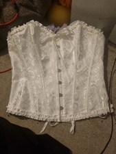 Shein White Corset Large Lace Up