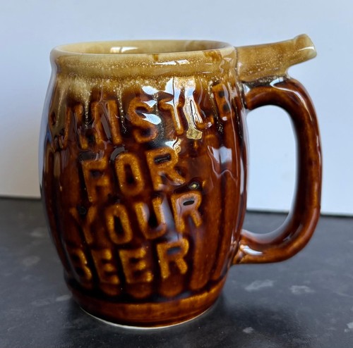 Vintage barrel shaped brown - vintage,