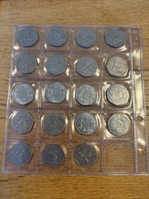 Old fifty pence - fifty, coin