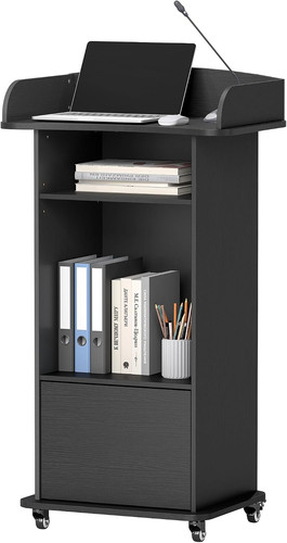 Portable podium stand with - podium,