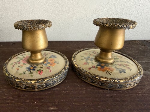Pair vintage brass - pair,