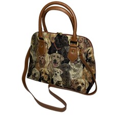 Signare Tapestry Labrador Convertible Bag Top-Handle Shoulder Bag for Women