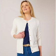 Denim & Co Cardigan Round Neck