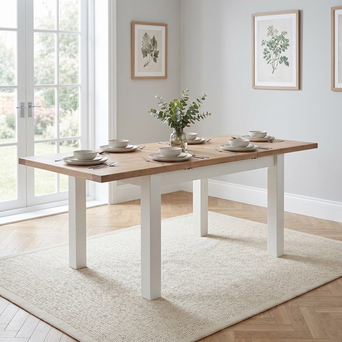 Dining table with oak top - oak,