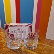 PAIR ROYAL ALBERT CRYSTAL