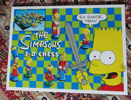 The simpsons chess set - 3-d,