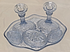 Antique bagley blue pendant - bagley,