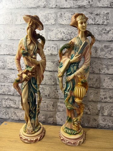 Vintage pair chinese resin - vintage,