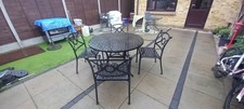 Black Cast Iron Outdoor Dining
